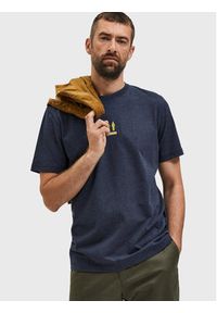 Selected Homme T-Shirt Armin 16085666 Granatowy Slim Fit. Kolor: niebieski. Materiał: bawełna #5