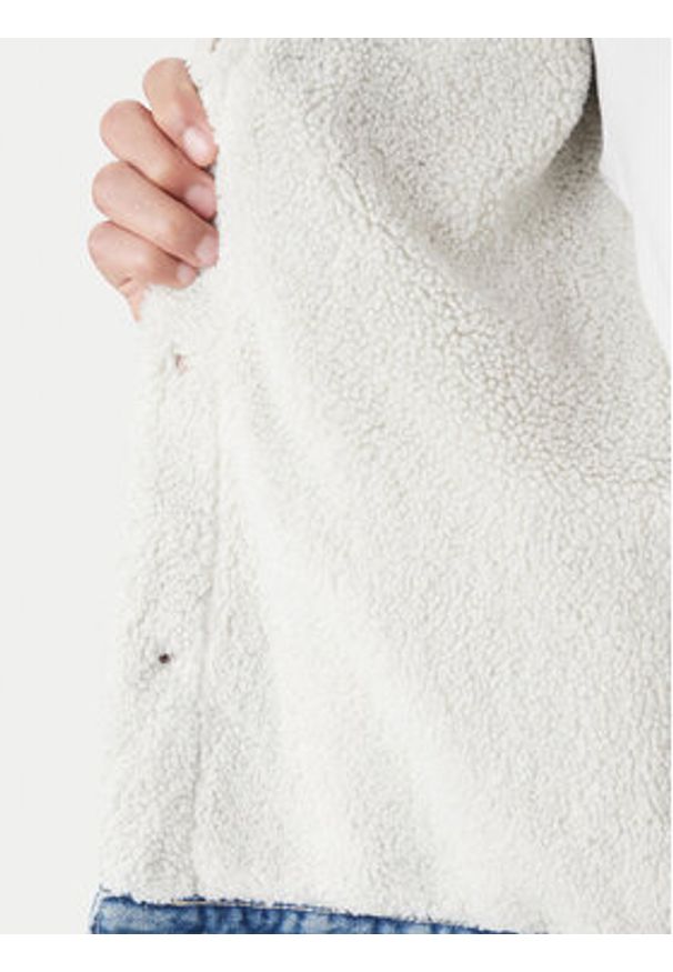 Calvin Klein Jeans Kurtka jeansowa 90s Sherpa LV04RD737G Niebieski Regular Fit. Kolor: niebieski. Materiał: bawełna