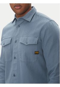 G-Star RAW - G-Star Raw Koszula Marine D24963-D454 Niebieski Slim Fit. Kolor: niebieski. Materiał: bawełna. Styl: marine #4