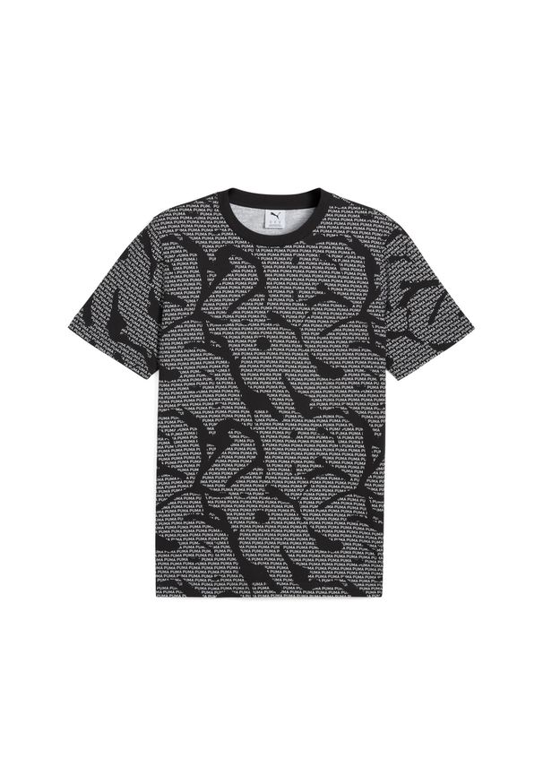 Puma - Męska koszulka Essentials Logo Lab PUMA Black. Kolor: czarny. Materiał: guma. Wzór: nadruk