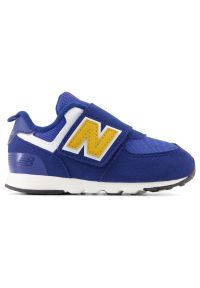 Buty New Balance buty dla niemowlaka Jr NW574HBG niebieskie. Zapięcie: rzepy. Kolor: niebieski. Materiał: materiał, syntetyk. Szerokość cholewki: normalna. Model: New Balance 574 #5