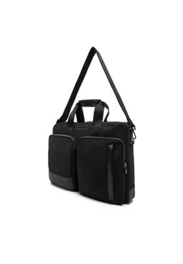 TOMMY HILFIGER - Tommy Hilfiger Torba na laptopa Th Business Nylon Computer Bag AM0AM13191 Czarny. Kolor: czarny. Materiał: materiał