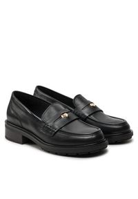 TOMMY HILFIGER - Tommy Hilfiger Lordsy Th Penny Loafer FW0FW08029 Czarny. Kolor: czarny. Materiał: skóra #5