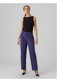Vero Moda Spodnie materiałowe 10293210 Granatowy Straight Fit. Kolor: niebieski. Materiał: syntetyk #5