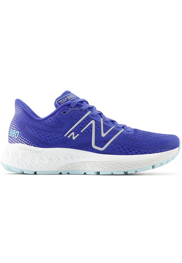 Buty damskie New Balance Fresh Foam 880v13 W880O13 – niebieskie. Okazja: na co dzień. Kolor: niebieski. Materiał: materiał, syntetyk, guma. Szerokość cholewki: normalna. Sport: fitness