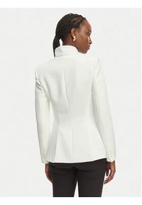 Elisabetta Franchi Marynarka GI-192-61E2-V490 Biały Regular Fit. Kolor: biały. Materiał: syntetyk #2