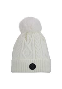 PEAK MOUNTAIN - Czapka Peak Mountain Montchat. Kolor: beżowy, wielokolorowy, biały. Sezon: zima. Styl: sportowy #1