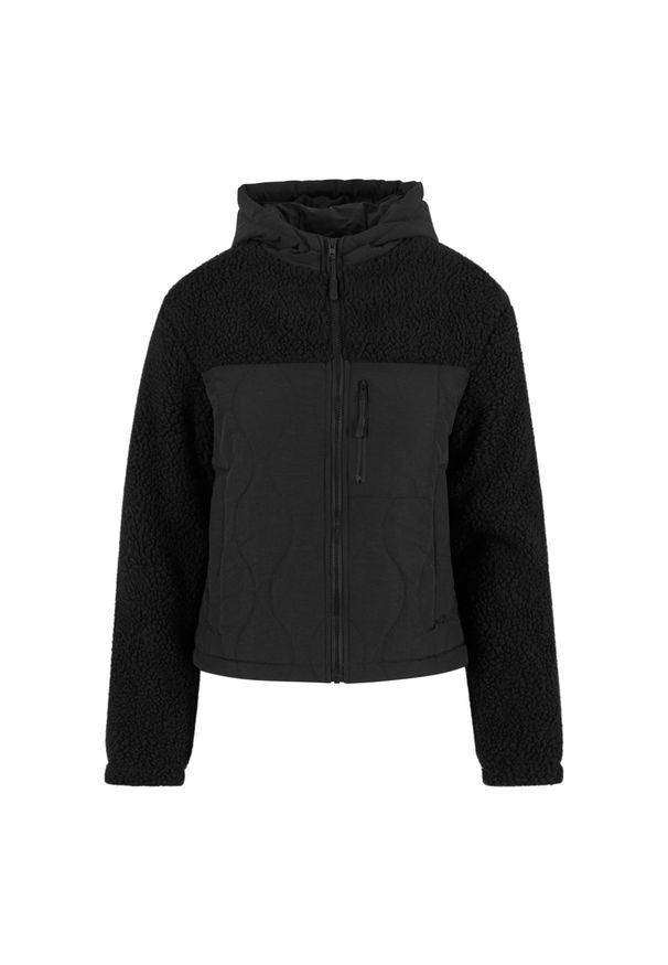Polar nylon damski Urban Classics Sherpa Crinkle. Kolor: czarny. Materiał: nylon, polar