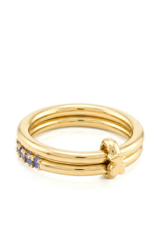 Tous - TOUS Pierścionek 1004565212 Złoty. Materiał: metalowe. Kolor: złoty