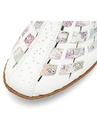Rieker Półbuty 46778-80 Biały. Kolor: biały. Materiał: skóra #7