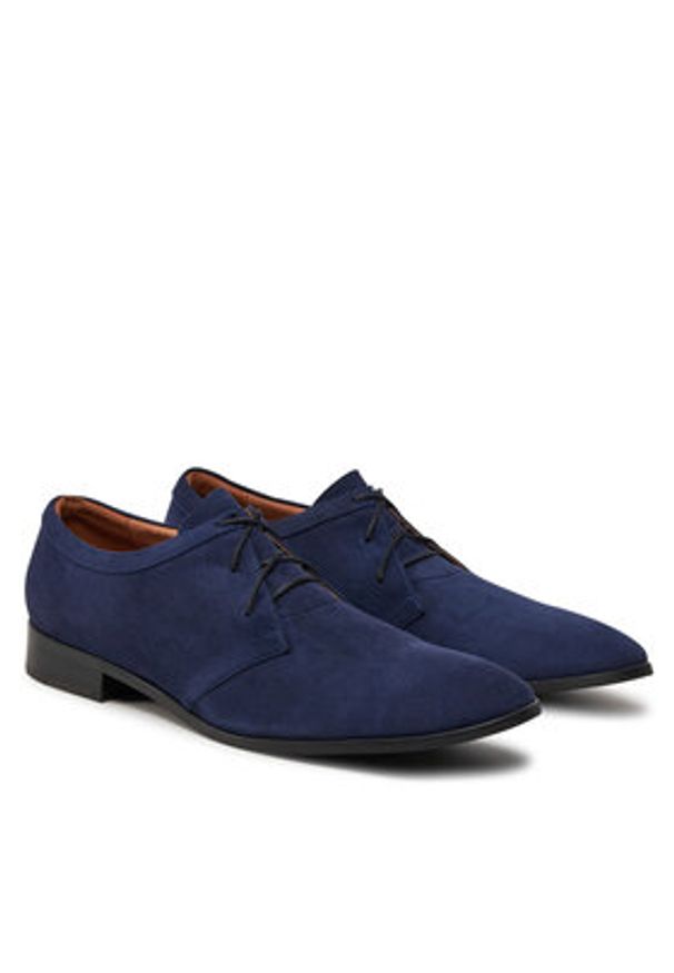 Baldowski Półbuty M00201-0696-008 Granatowy. Kolor: niebieski. Materiał: zamsz, skóra