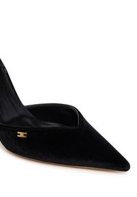 Elisabetta Franchi Szpilki SA-74L-57E2-V640 Czarny. Kolor: czarny. Materiał: zamsz, skóra. Obcas: na szpilce #5