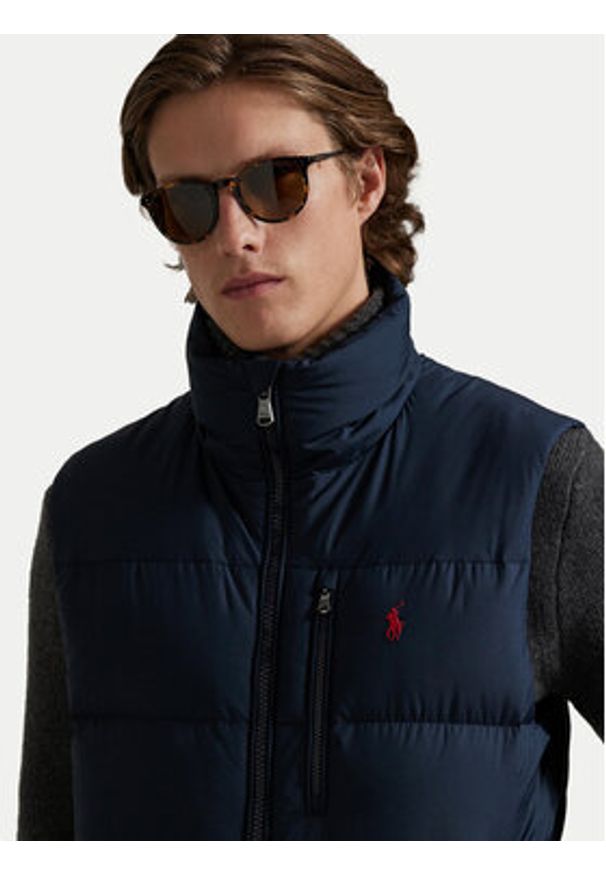 Polo Ralph Lauren Kamizelka 710968283002 Granatowy Regular Fit. Typ kołnierza: polo. Kolor: niebieski. Materiał: syntetyk