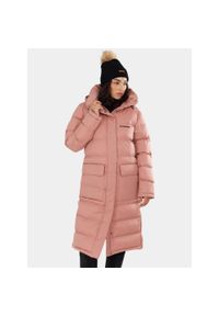 FUNDANGO - Płaszcz Zimowy Damski Fundango Sabina. Kolor: różowy. Sezon: zima. Sport: turystyka piesza #1