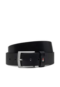 TOMMY HILFIGER - Tommy Hilfiger Pasek Męski Denton 21999 Czarny. Kolor: czarny. Materiał: skóra