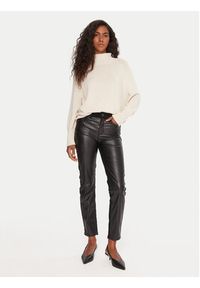 Liu Jo Spodnie z imitacji skóry UF5035 E0747 Czarny Skinny Fit. Kolor: czarny. Materiał: bawełna #5