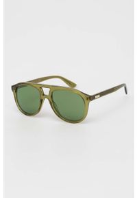 Gucci okulary przeciwsłoneczne GG1320S męskie kolor zielony. Kolor: zielony #6