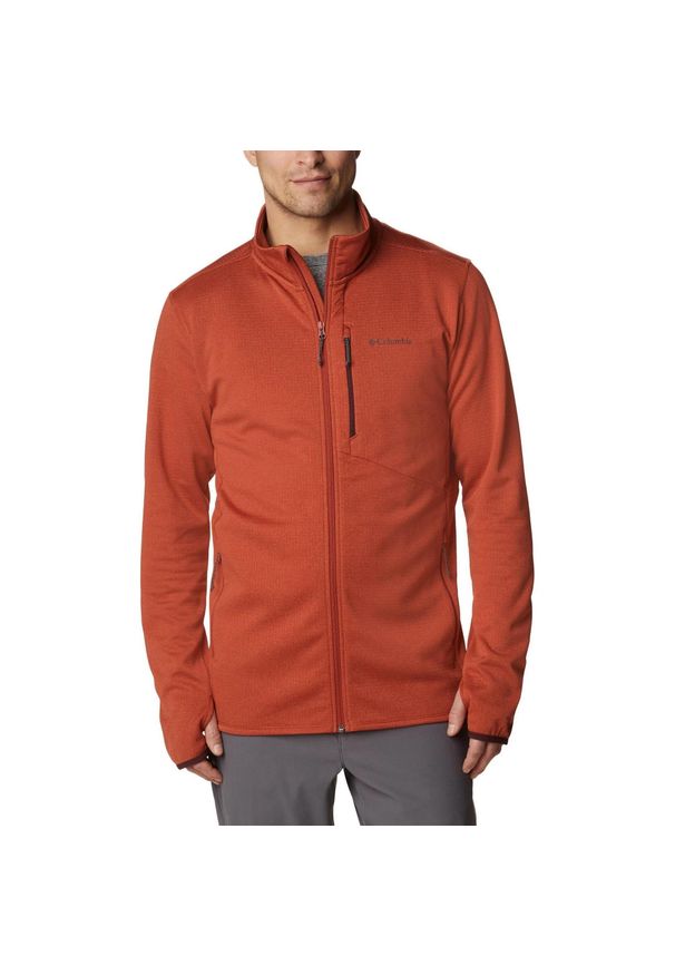 columbia - Sweter polarowy męski Columbia Park View Fleece Full Zip. Typ kołnierza: polo. Kolor: wielokolorowy, żółty, pomarańczowy. Materiał: polar. Sezon: zima, jesień. Sport: turystyka piesza