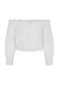 Guess Bluzka Rafa W3GH95 WFDC0 Biały Regular Fit. Kolor: biały. Materiał: bawełna #5