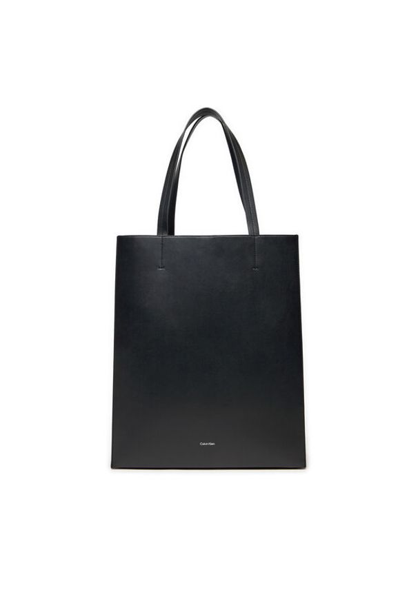 Calvin Klein Torebka Line Lthr Ns Tote 43 LV04F3000G Czarny. Kolor: czarny. Materiał: skórzane