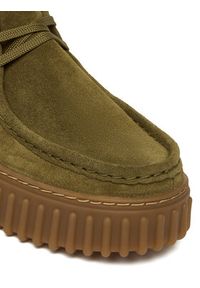 Clarks Półbuty Torhill Bee 26184586 Khaki. Kolor: brązowy. Materiał: zamsz, skóra #6