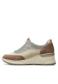 Rieker Sneakersy N4357-60 Beżowy. Kolor: beżowy #6