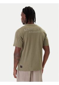 Aeronautica Militare T-Shirt 261TS2543UJ00686 Zielony Regular Fit. Kolor: zielony. Materiał: bawełna #5