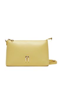 Furla Torebka Diamante WE00615 AX0733 3684S Żółty. Kolor: żółty. Materiał: skórzane