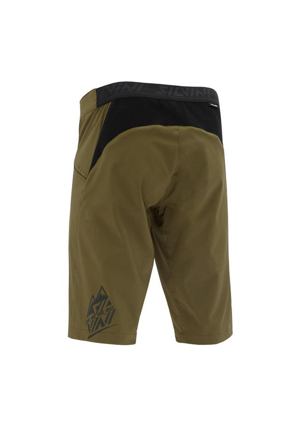 Silvini - Spodenki rowerowe męskie SILVINI Fabriano. Kolor: zielony. Długość: krótkie. Sezon: lato