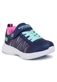skechers - Sneakersy Skechers Shimmy Brights 302302L/NVY Navy. Kolor: niebieski. Materiał: materiał #1