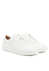 Calvin Klein Sneakersy Low Top Lace Up Oxford Rubb Lth HM0HM01708 Biały. Kolor: biały. Materiał: nubuk, skóra #4