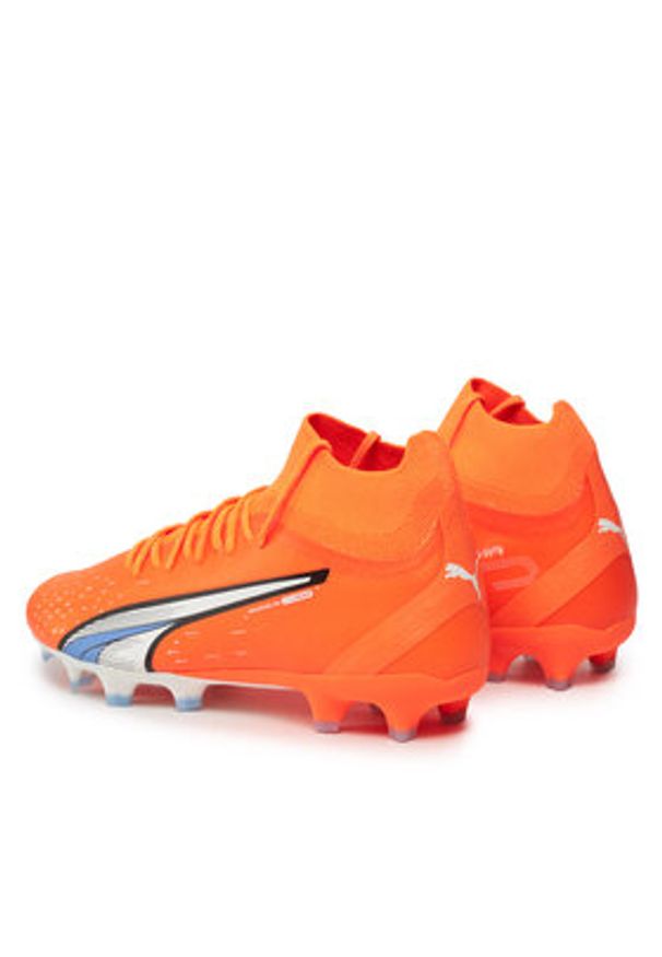 Puma Buty do piłki nożnej Ultra Pro 107240 01 Pomarańczowy. Kolor: pomarańczowy. Materiał: skóra