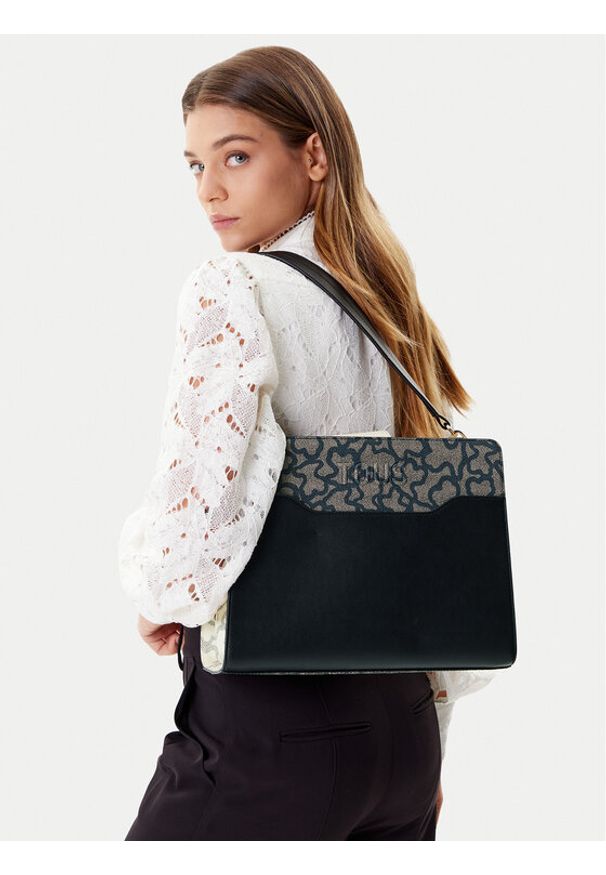 Tous - TOUS Torebka Kaos Icon 2002296951 Czarny. Kolor: czarny. Materiał: skórzane