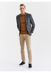 Pako Lorente - PAKO LORENTE – Szara marynarka męska w kratę. Okazja: na co dzień. Kolor: szary. Materiał: elastan, wiskoza, poliester. Styl: casual #10