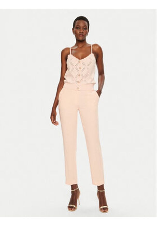 Marciano Guess Top 5RGR23 5857Z Różowy Regular Fit. Kolor: różowy. Materiał: syntetyk, wiskoza