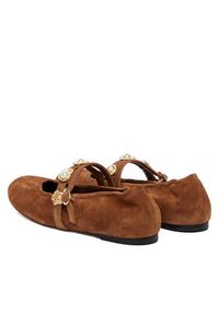 Stuart Weitzman Baleriny Socharming Mary Jane SN125 Brązowy. Kolor: brązowy. Materiał: skóra, zamsz #6