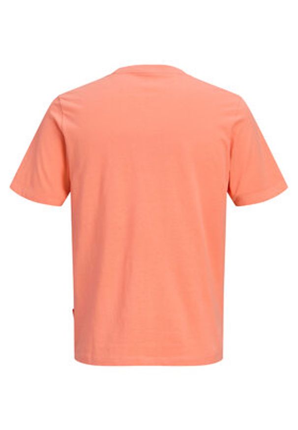 Jack & Jones T-Shirt Fusion Dots 12289863 Różowy Regular Fit. Kolor: różowy. Materiał: bawełna