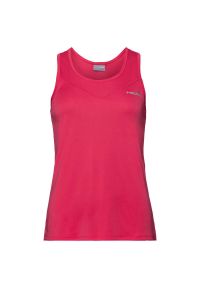 Koszulka tenisowa dziewczęca Head easy court Tank Top. Kolor: różowy. Sport: tenis #1