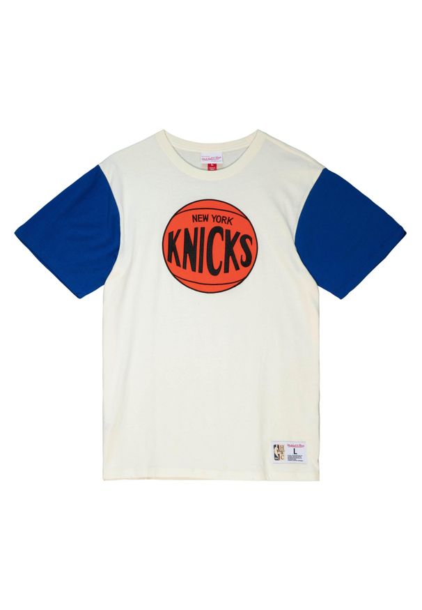 Mitchell & Ness - Koszulka New York Knicks NBA Color Blocked. Kolor: biały, beżowy, wielokolorowy. Sport: koszykówka