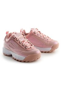 Buty do chodznia dla dzieci Fila Disruptor F sneakersy. Kolor: różowy, wielokolorowy, biały #1