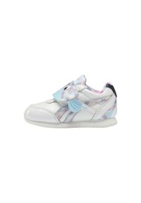 Buty do chodzenia niemowlęce Reebok Royal CL Jogger. Zapięcie: rzepy. Kolor: różowy, niebieski, wielokolorowy. Materiał: guma, syntetyk, tkanina, materiał. Szerokość cholewki: normalna. Model: Reebok Royal. Sport: turystyka piesza