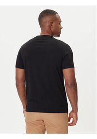 Karl Lagerfeld - KARL LAGERFELD T-Shirt 755036 554225 Czarny Regular Fit. Typ kołnierza: dekolt w karo. Kolor: czarny. Materiał: bawełna #4