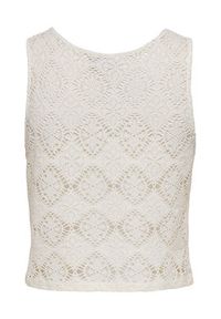 JDY Top Eva 15351499 Biały Regular Fit. Kolor: biały. Materiał: syntetyk #4