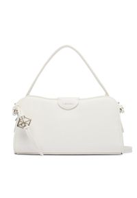 Calvin Klein Torebka Emblem Trio Top Handle Camera Ba LV04F3370G Biały. Kolor: biały. Materiał: skórzane #1