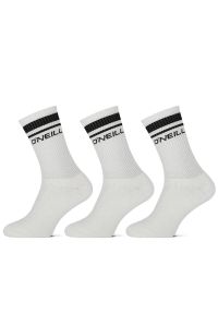 O'Neill - Skarpety długie dla mężczyzn O'neill Stripe 3-pak. Kolor: biały