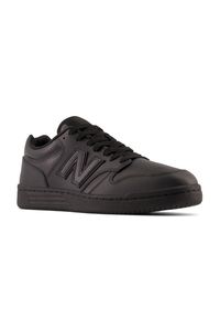 Buty unisex New Balance BB480L3B – czarne. Okazja: na co dzień. Kolor: czarny. Materiał: skóra, dresówka, materiał. Szerokość cholewki: normalna. Sport: turystyka piesza #5