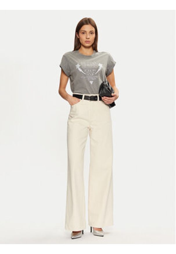 Guess T-Shirt W5RI06 I3Z14 Szary Regular Fit. Kolor: szary. Materiał: bawełna