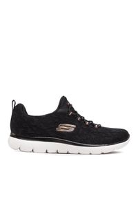 skechers - Skechers Sneakersy Leopard Spot 149037/BKRG Czarny. Kolor: czarny. Materiał: materiał