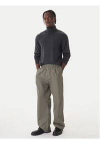 Jack & Jones Golf Basic 12287649 Czarny Regular Fit. Typ kołnierza: golf. Kolor: czarny. Materiał: bawełna #7