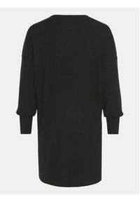 Vila Sukienka dzianinowa Cilja 14099478 Czarny Relaxed Fit. Kolor: czarny. Materiał: wiskoza #5